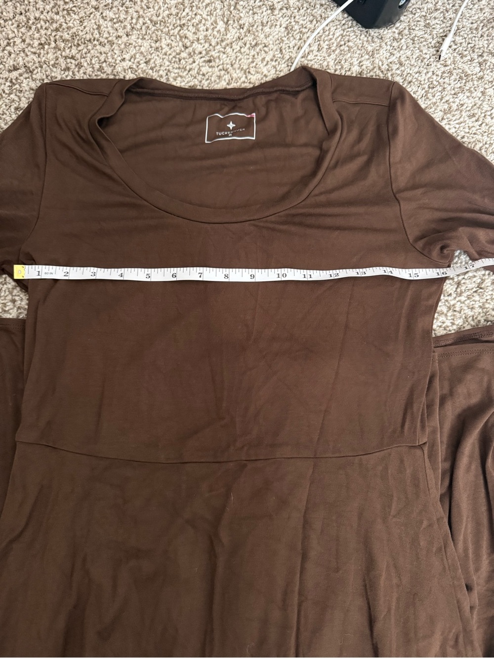 Tuckernuck Chocolate Brown Long Sleeve Sara Maxi Dress - Picture 7 of 7